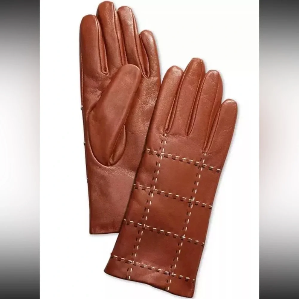 NWT Charter Club Women’s Leather‎ Gloves Touchscreen Technology Stocking …
